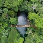 Río Melcocho en puente amarillo